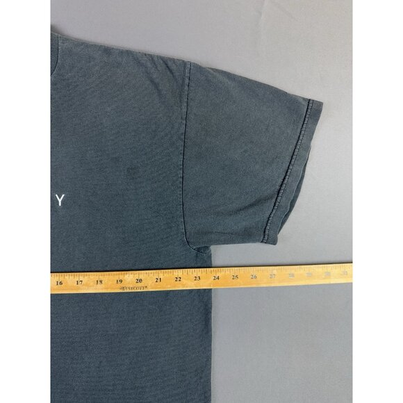 Rare Vintage 90s New York City NYC Black Faded Shirt Stitched Logo Spell Out XL - Picture 9 of 10